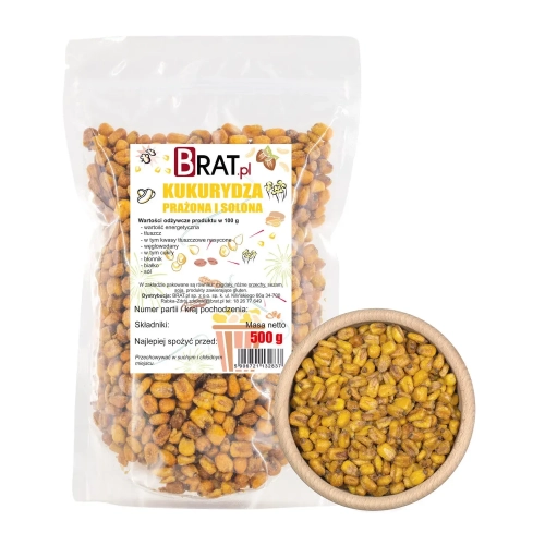 Kukurydza prażona solona 500g