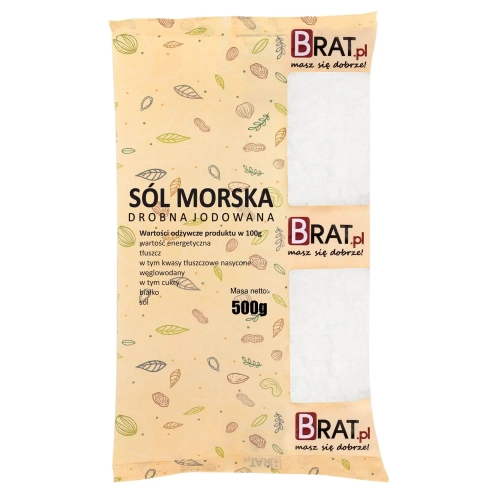 Sól morska drobna jodowana 500g