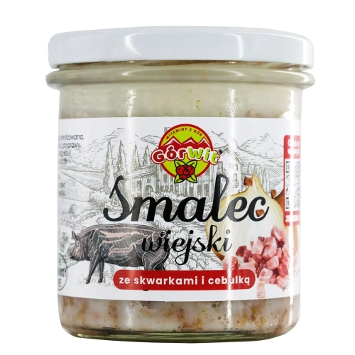 Smalec wiejski ze skwarkami i cebulką 300g