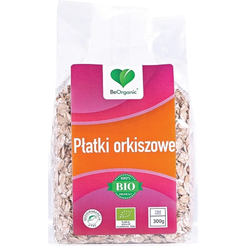 BeOrganic Płatki orkiszowe EKO 300g