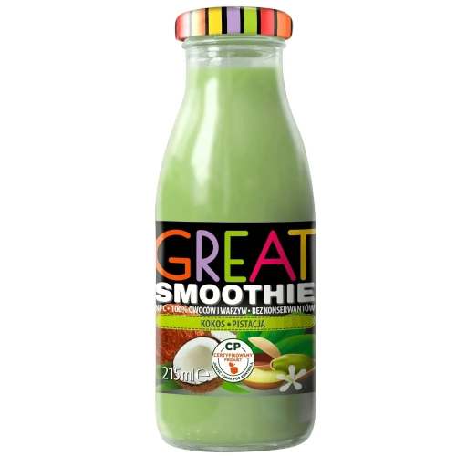 SMOOTHIE kokos-pistacja 215ml