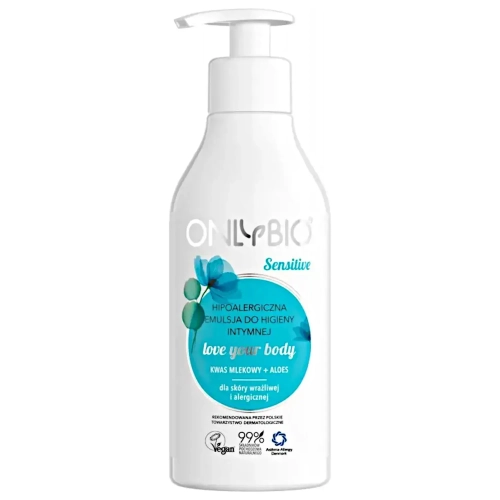 ONLYBIO Hipoalergiczna emulsja do higieny intymnej 250ml