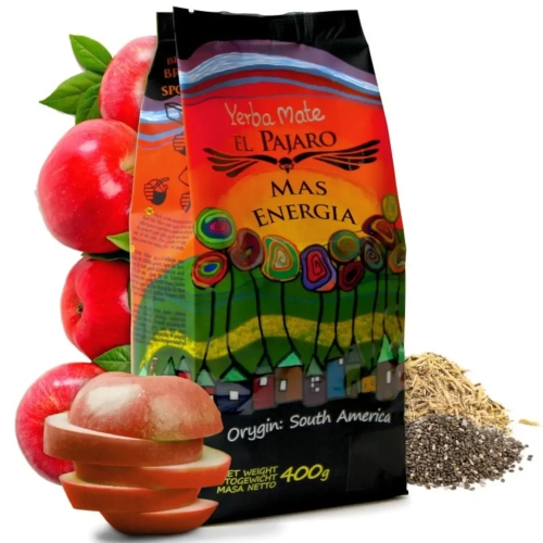 Yerba Mate El Pajaro Mas Energia 400g