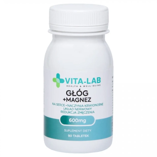 VITA-LAB Głóg 600 + Magnez 90tab