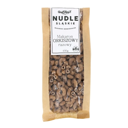 Makaron ORKISZOWY (ciemny) kolanka 400g