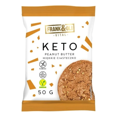 Miękkie KETO ciasteczko masło orzechowe bez cukru 50g.webp