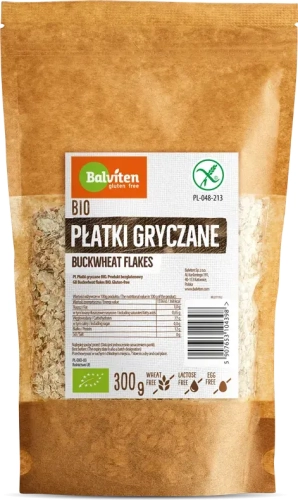 BIO Płatki gryczane 300g Bezglutenowe