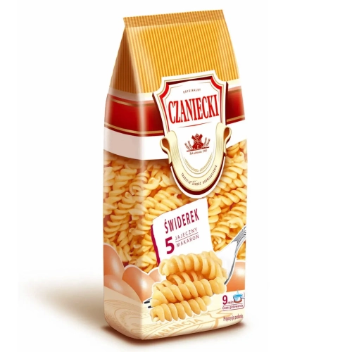 Makaron Czaniecki 5-jajeczny Świderek 250g