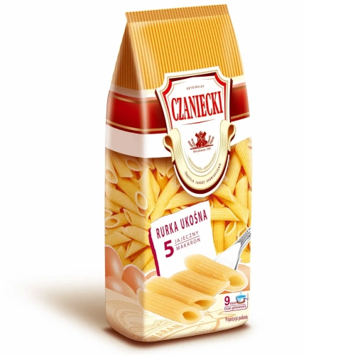 Makaron Czaniecki 5-jajeczny Rurka Ukośna 250g