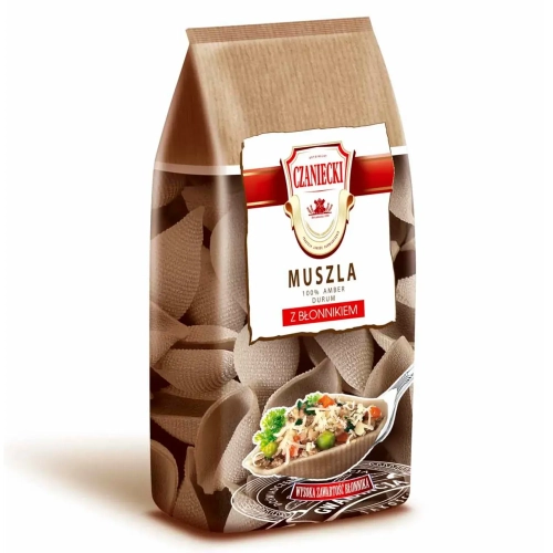 Makaron Czaniecki z błonnikiem Muszla 250g