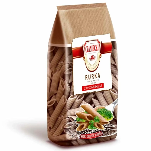 Makaron Czaniecki z błonnikiem Rurka Ukośna 250g