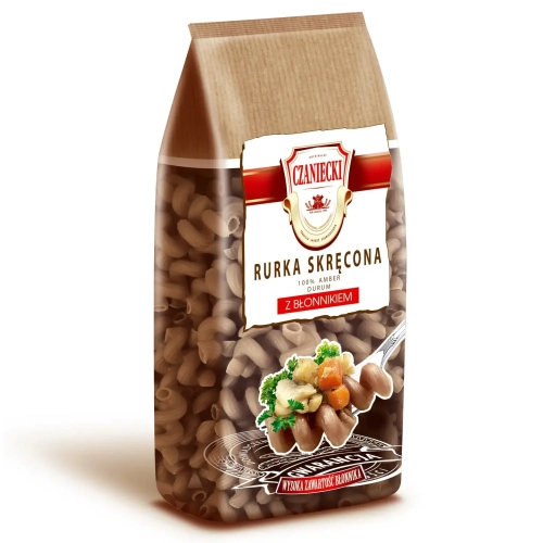 Makaron Czaniecki z błonnikiem Rurka Skręcona 250g