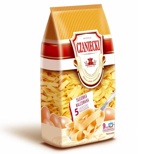 Makaron Czaniecki 5-jajeczny Tasiemka Walcow 250g
