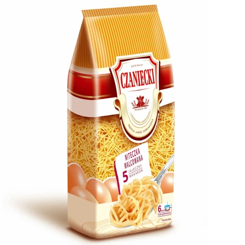 Makaron Czaniecki 5-jaj Niteczka Walcowana 500g