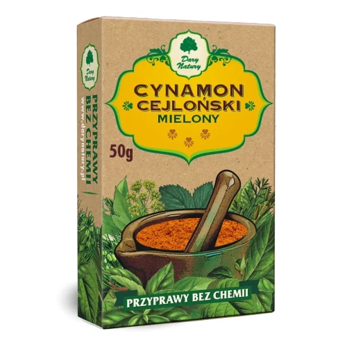 ECO Cynamon Cejloński mielony 50g - DARY NATURY