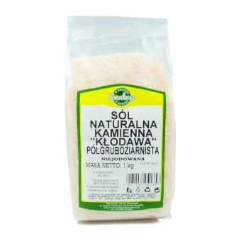Sól naturalna kłodawska półgruboziarnista 1kg