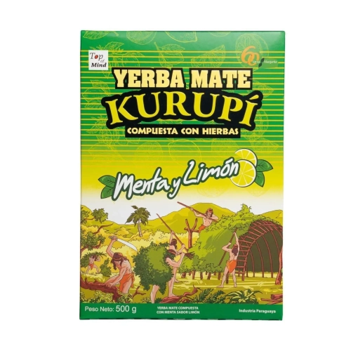 Yerba Mate KURUPI Menta Limon 500g