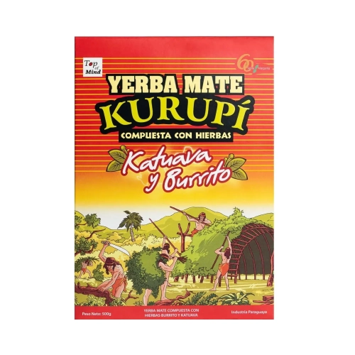 Yerba Mate KURUPI Katuava y Burrito 500g