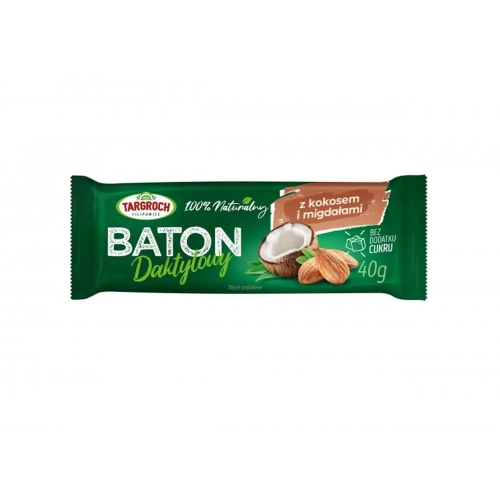 Baton daktylowy z kokosem i migdałami 40g