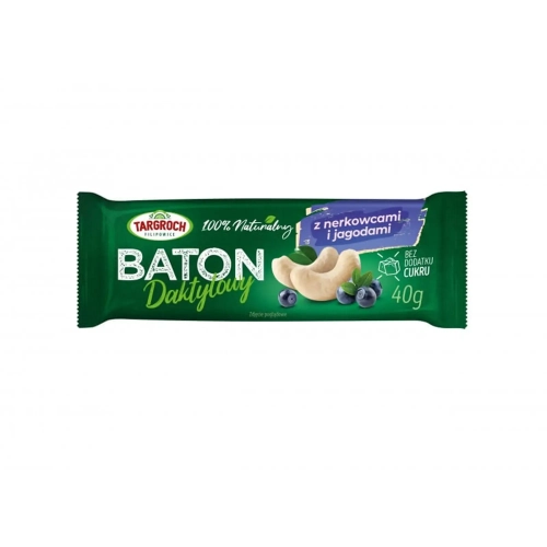 Baton daktylowy z nerkowcami i jagodą 40g