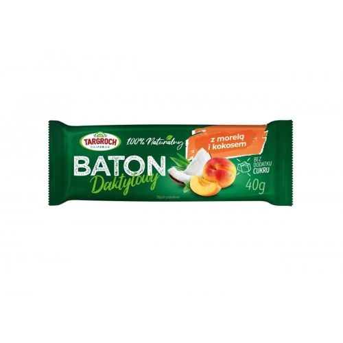 Baton daktylowy z morelą i kokosem 40g