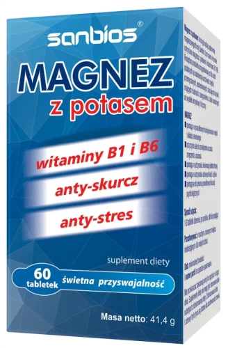 Magnez z potasem 60tab - SANBIOS