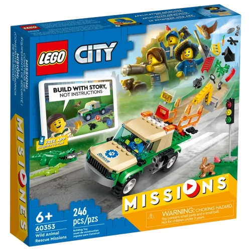 LEGO CITY Misja ratowania dzikich zwierząt 60353