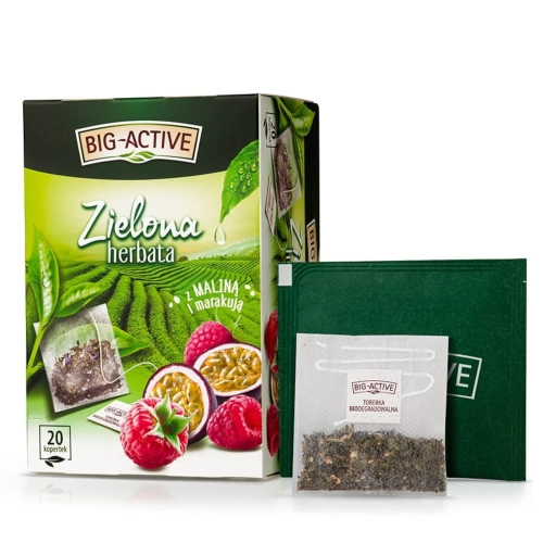 Herbata Zielona z maliną i marakują 1,7g x 20 szt..webp