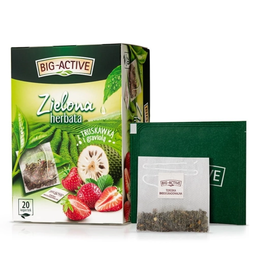 Herbata Zielona truskawka z graviolą 1,7g x 20 szt..webp