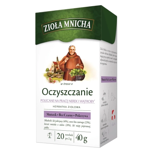 Zioła Mnicha herbatka na Oczyszczanie 2g x 20 szt..webp