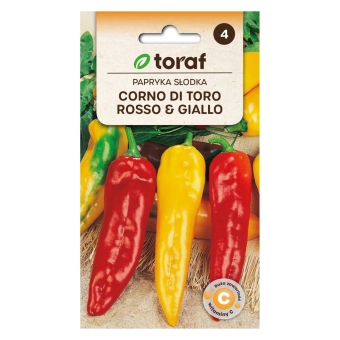 Papryka słodka CORNO DI TORO ROSSO & GIALLO 0,5g