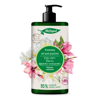 Żel pod prysznic kremowy cyklamen-frezja-drzewo sandałowe 740ml