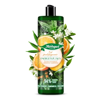 Żel pod prysznic olej konopny-pomarańcza 400ml