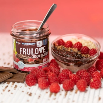 Allnutrition frulove choco in jelly 300g RASPBERRY3.webp