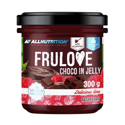 Allnutrition frulove choco in jelly 300g RASPBERRY1.webp