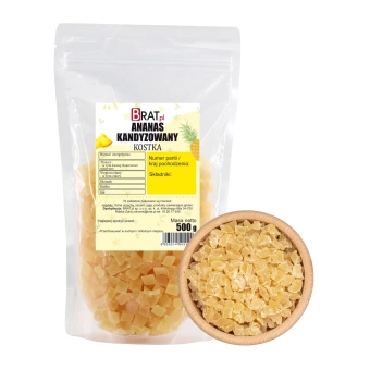 Ananas kandyzowany kostka 500g
