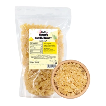 Ananas kandyzowany kostka 1kg