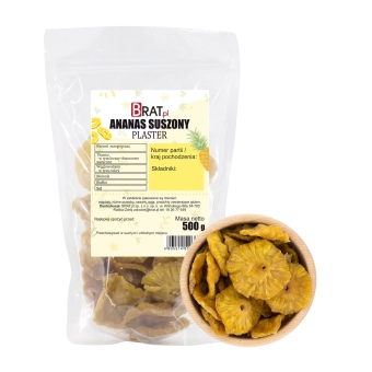 Ananas suszony plaster 500g