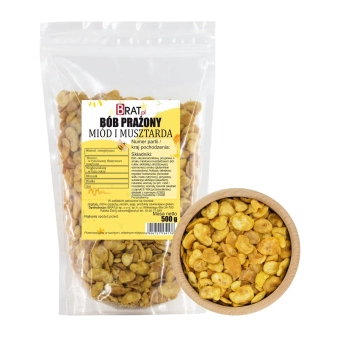 Bób prażony miód i musztarda 500g