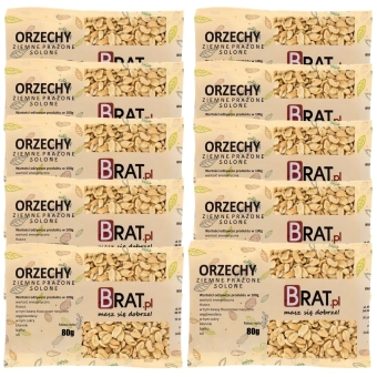 Orzechy ziemne prażone solone 10 x 80g