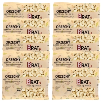 Orzechy nerkowca połówki 10 x 80g