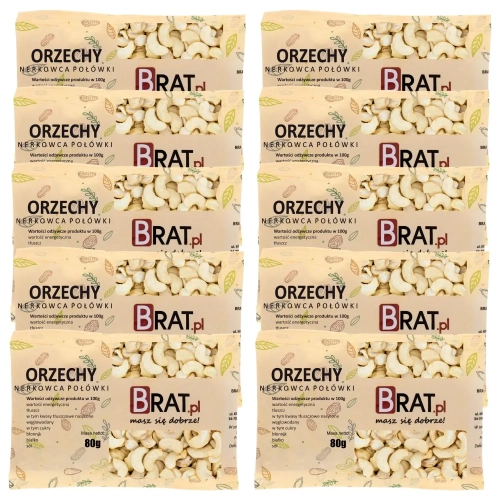 Orzechy nerkowca połówki 10 x 80g