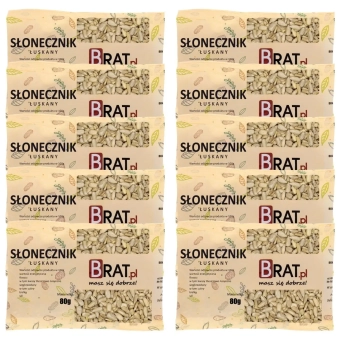 Słonecznik łuskany 10 x 80g