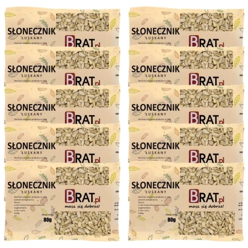 Słonecznik łuskany 10 x 80g