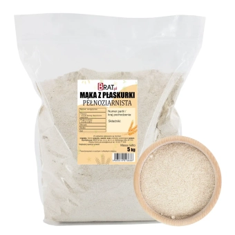 Mąka z płaskurki pełnoziarnista 5kg