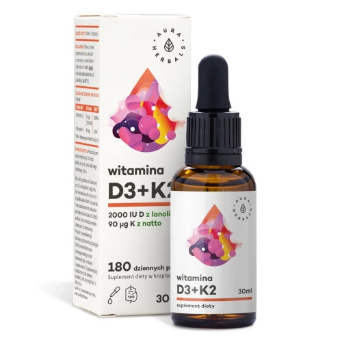 Witamina D3 2000 IU + K2, krople 30 ml.webp