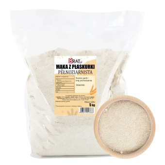 Mąka z płaskurki pełnoziarnista 5kg