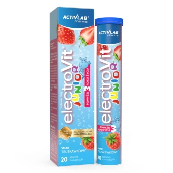 ElectroVit Junior - truskawka 20 tabl.
