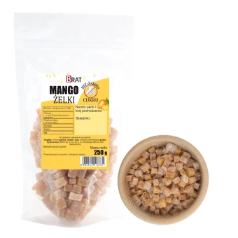 Mango kostki (żelki) bez dodatku cukru 250g