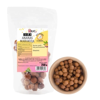 Kulki z ananasem i marakują bez dodatku cukru 250g